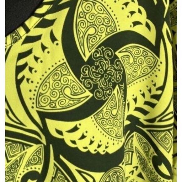 MANUHEALII Green Long Sleeve Pull-over Poly Blend Blouse Women - Size M L - Picture 4 of 4